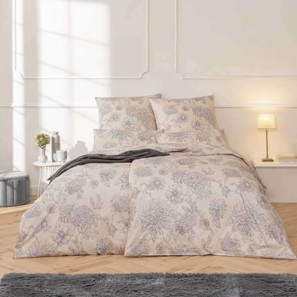 Estella Premium-Satin Bettwäsche Martha 135x200cm 80x80cm