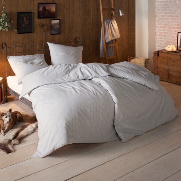 PONTICELLO - Edel-Flanell Bettwäsche Samt & Seide