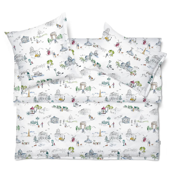 Schlossberg Paris mon amour Satin Bettwäsche 135x200cm 80x80cm