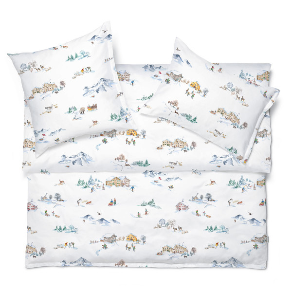 Schlossberg Montagna Garnitur Satin 135x200cm 80x80cm