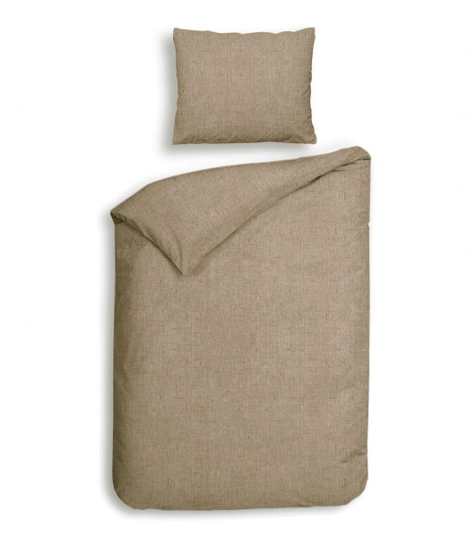 Franela Flanell Bettwäsche 135x200cm, 80x80cm Nomad Sand